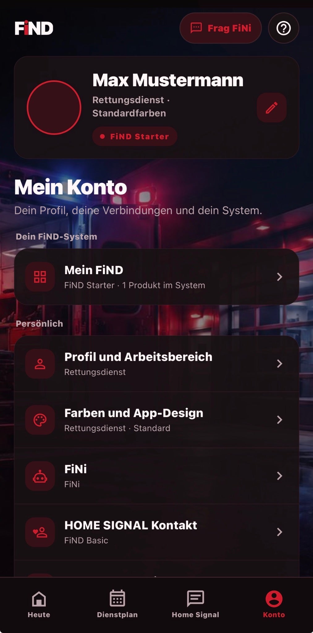 Mein FiND Konto