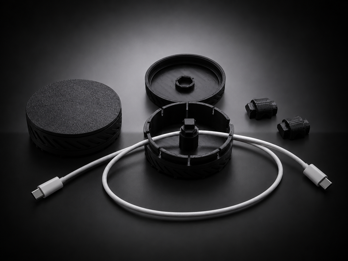 FiND NightWatch Cable//POD – kompaktes Drehsystem für Ladekabel