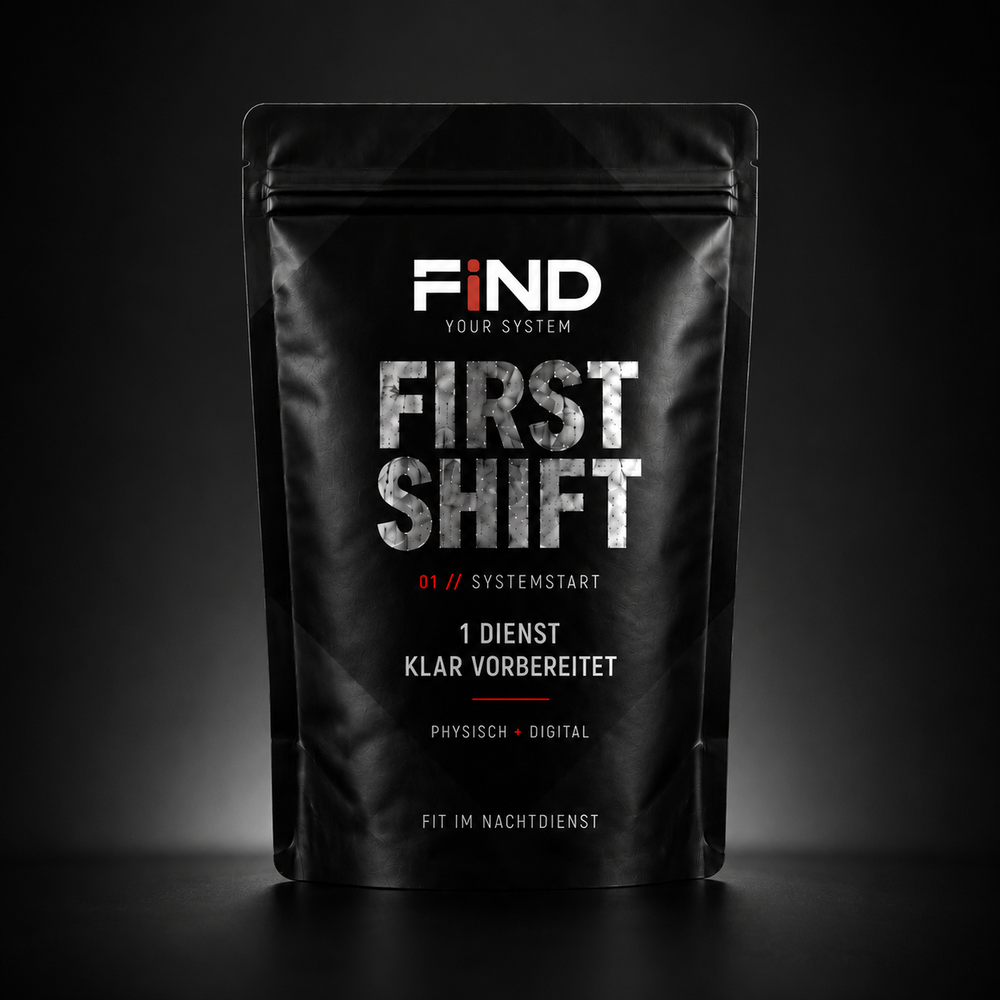 FiND First Shift Verpackung mit Inhalt