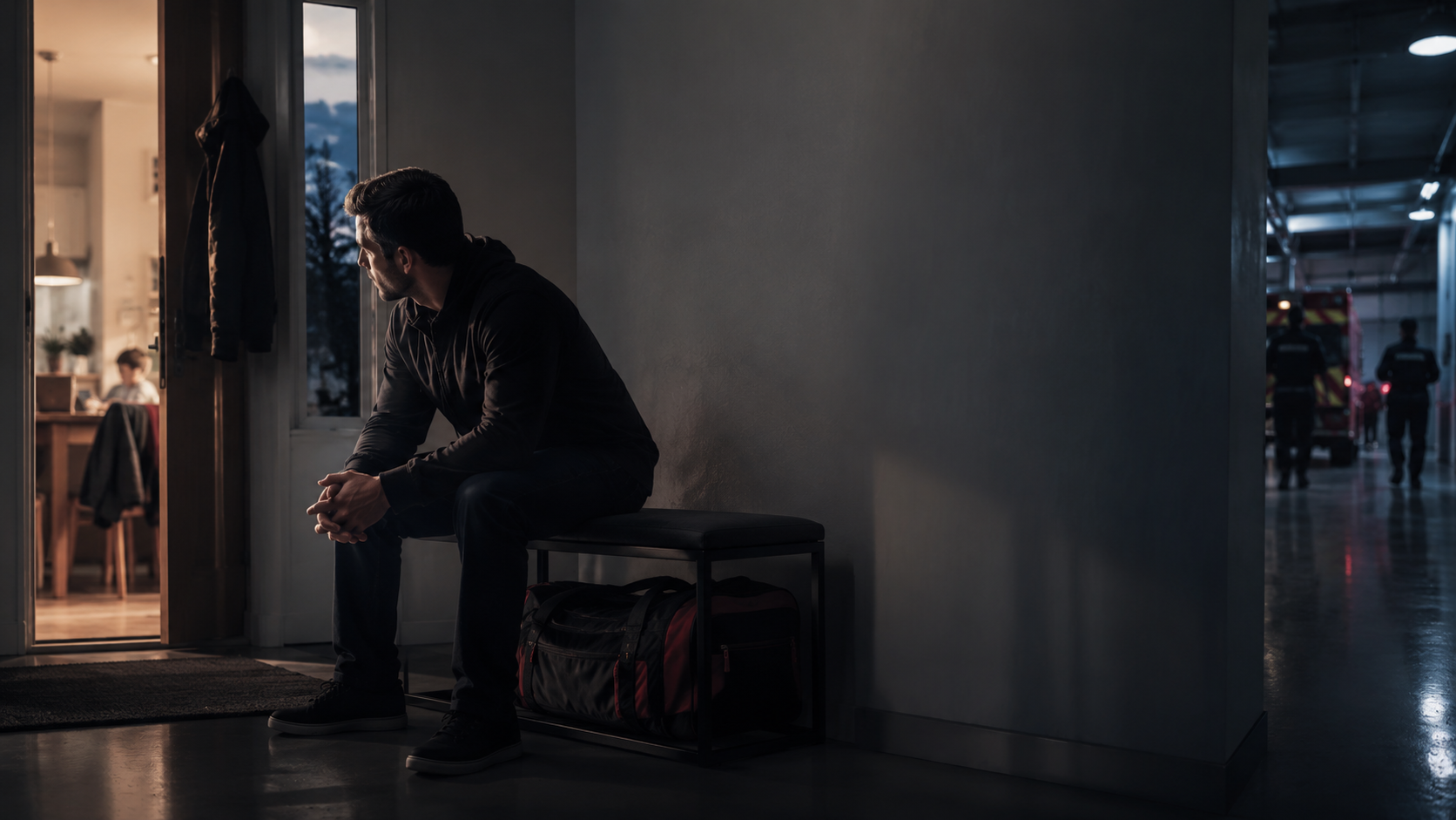 Schichtarbeitende Person im Dienstalltag