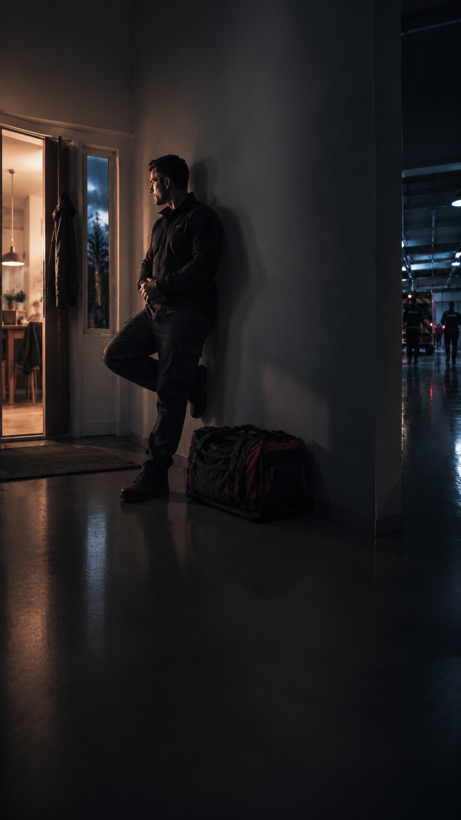 Schichtarbeitende Person im Dienstalltag